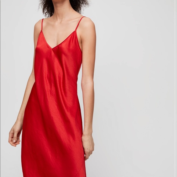 Aritzia Wilfred Christine Dress, Red Goji Berry, XS - Picture 3 of 7